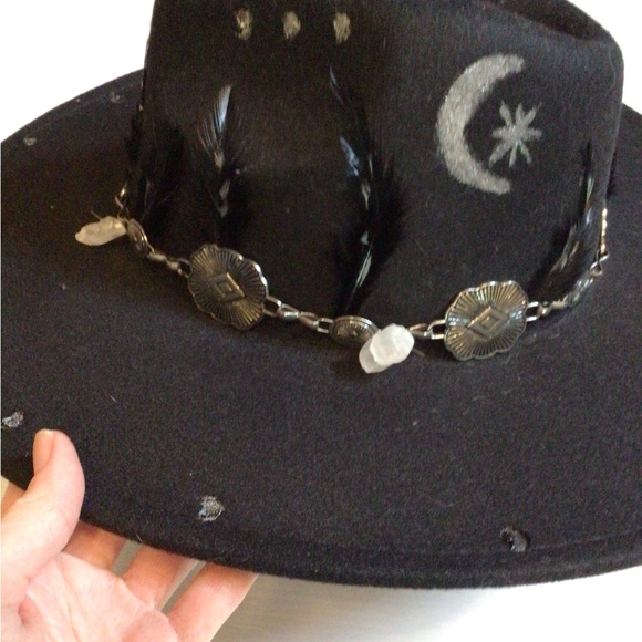 NEW!  boho Crystal Moons Stevie Nicks  Rancher - Picture 7 of 7